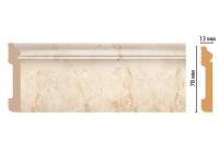 Плинтус напольный из дюрополимера Decomaster D005-80ДМ (79*13*2400мм)